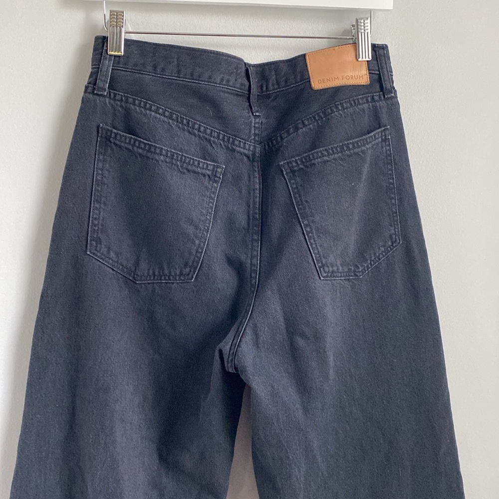 Aritzia Black Wide Leg Flared Jeans - Picture 3 of 13